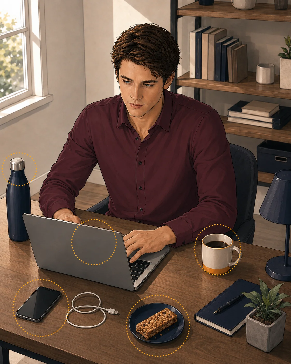 simple movement cues for people working from home
